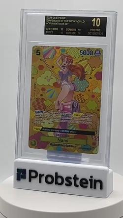 2024 One Piece Emperors in The New World OP08106 Nami SP BGS 10 BLACK LABEL - Image 2