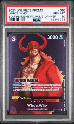 Who's Who One Piece 2023 Tournament Promo Vol. 3 Winner - PSA 10 - Image 1