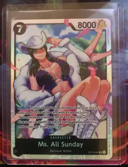 One Piece Card Game TCG - Ms. All Sunday OP14-084 SR English Holo - Image 1
