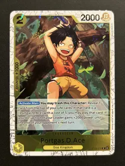 One Piece TCG Premium Booster 02 (ENG) - Portgas.D.Ace - Pirate Foil - ST13-010 - Image 1