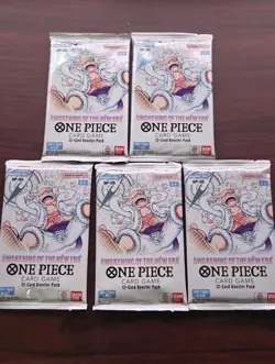 One Piece Op-05 5 Sealed Booster Packs Awakening of The New Era English - Image 1