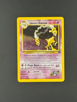 Sabrina’s Alakazam 16/132 - Gym Challenge Holo Rare Pokemon Card Wizards - Image 1