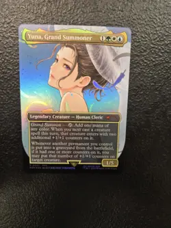 MTG Yuna, Grand Summoner NM EN Borderless Foil PROMO 0001 FINAL FANTASY EDH New - Image 3