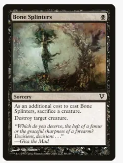 Bone Splinters | Avacyn Restored AVR | MTG | EDH Pauper Removal | Common LP - Image 1