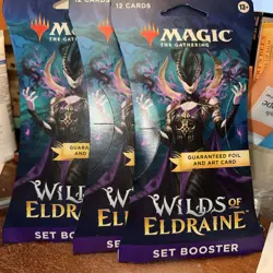 3 Pk- Magic the Gathering Wilds Of Eldraine Booster Pack New *Sealed* - Image 1