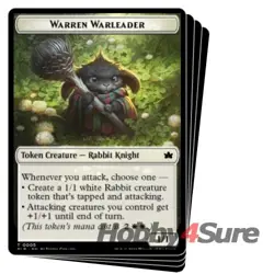 Warren Warleader Token (005) X4 M/NM Magic: The Gathering MTG Bloomburrow - Image 1