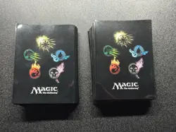 150 ct Vintage MTG Mana 4 Color Symbol 2014 Card Sleeves Ultra Pro Magic Rare - Image 1