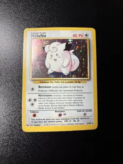 Pokemon Base Set (French) - Melofee (Clefairy) - Holo RARE - 5/102 MP - Image 1