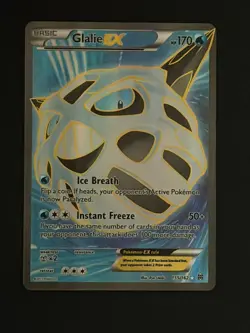 Pokemon TCG Glalie EX 155/162 Breakthrough XY Full Art Ultra Rare M/NM - Image 1