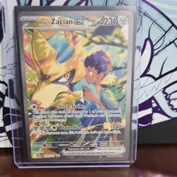 Pokemon TCG Hop's Zacian ex 186/159 Journey Together Holo Illustration Rare - Image 1