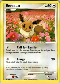 Eevee (62) 62/100 Common Regular Majestic Dawn Pokemon TCG MP - Image 1