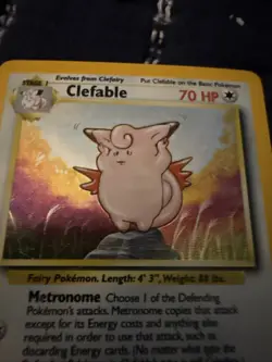 Pokemon TCG Clefable Holo Unlimited Rare Card Jungle Set 1999, 1/64 - Image 2