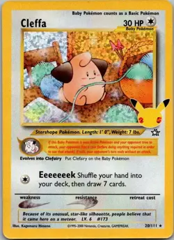 Pokemon TCG Cleffa Classic Collection Celebrations: Classic Collection 20/111 LP - Image 1