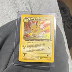 Pokemon TCG 1st editionDark Raichu Secret Rare Holo 83/82 Team Rocket 70 HP 2000 - Image 1