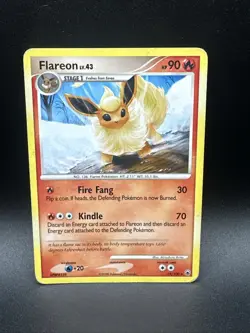 Flareon 19/100 Non Holo Rare Majestic Dawn Pokemon Card - Image 1