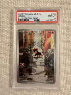 Pokemon TCG Litleo Mega Evolution 139/132 PSA 10 - Image 1