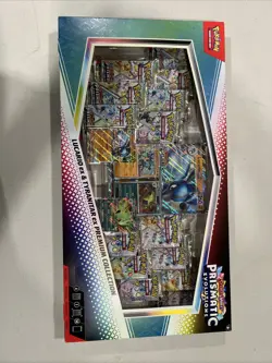 PRISMATIC EVOLUTIONS Lucario EX & Tyranitar EX Premium Collection Box Sam’s Club - Image 1