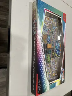PRISMATIC EVOLUTIONS Lucario EX & Tyranitar EX Premium Collection Box Sam’s Club - Image 3