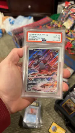 Pokemon TCG Groudon Illustration Rare Paradox Rift 199/182 PSA 10 - Image 3