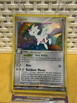 Pokemon TCG Togetic EX Team Rocket Returns Holo Rare 14/109 Heavily Played - Image 1