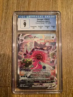 Pokemon TCG CGC 9 Mint Gengar VMAX Secret Rare Alt Art 271/264 Fusion Strike - Image 1