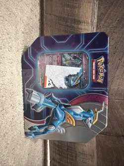 Pokemon TCG Paradox Destinies Iron Crown EX Tin Factory Sealed - Image 1