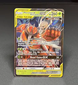 Pokemon TCG: Pheromosa & Buzzwole GX 1/214 - Ultra Rare - Unbroken Bonds - *NM* - Image 1