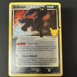 Umbreon Gold Star - Celebrations: Classic Collection Holo - 17/17 Pokemon NM TCG - Image 1