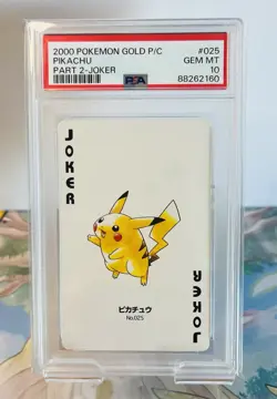 Pikachu Gold Deck Joker Japanese Pokemon Playing Cards (1999) - CGC 10 - Image 1
