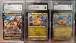 Japanese Dragonite CGC Gem Mint 10 Collection - 3 Graded Cards - Image 1
