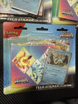Pokemon Tcg Prismatic Evolutions Tech Sticker Collection x5 15 Packs Total - Image 2