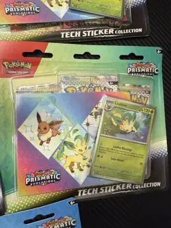 Pokemon Tcg Prismatic Evolutions Tech Sticker Collection x5 15 Packs Total - Image 4