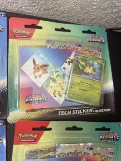 Pokemon Tcg Prismatic Evolutions Tech Sticker Collection x5 15 Packs Total - Image 5