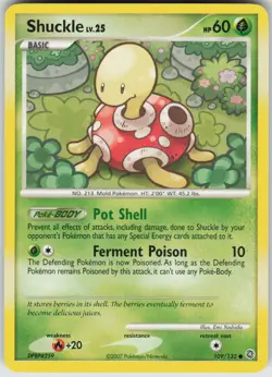 Pokemon Shuckle 109/132 Secret Wonders Common NM - Image 1