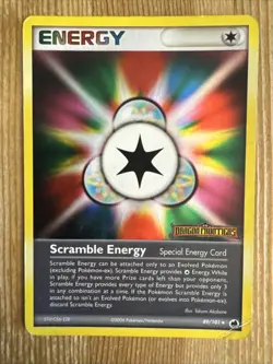 Pokemon TCG Scramble Energy 89/101 Reverse Holo Dragon Frontiers DMG - Image 1