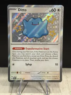 Pokemon TCG: S&V Paldean Fates - Ditto SR 201/091 - NM+ - Image 1