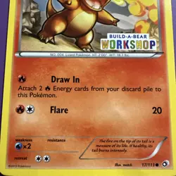 Charmander - 17/113 - Pokemon Legendary Treasures SEALED Build-A-Bear Promo NM - Image 3