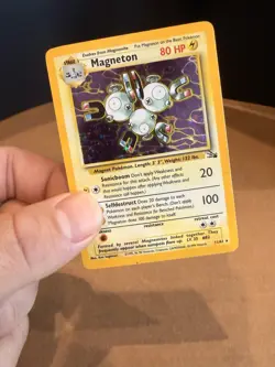 Pokemon TCG Magneton Fossil Holo Rare Card 11/62 - Image 4