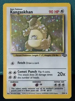 Pokemon TCG Kangaskhan Jungle 5/64 Holo Unlimited Holo Rare - Image 1