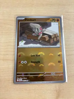 Timburr Black Bolt Pokeball Reverse Holo 047/086 NM/MINT Pokemon TCG - Image 1