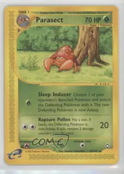 Parasect Pokemon e-Card Series Aquapolis #27 2003 - Image 1
