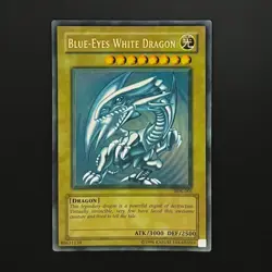 *FADED* YuGiOh Blue-Eyes White Dragon Ultra Rare SDK-001 2002 Near Mint - Image 1