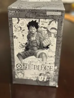 Display Case One Piece TCG Luffy StrawHat Crew Starter Deck ST-01 English Sealed - Image 1