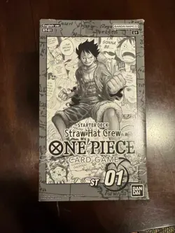 Display Case One Piece TCG Luffy StrawHat Crew Starter Deck ST-01 English Sealed - Image 2