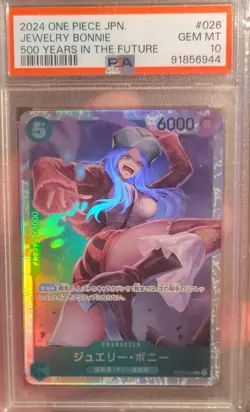 One Piece CCG Jewelry Bonney 026 500 Years Holo PSA 10 Japanese - Image 1