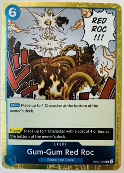 One Piece - Gum-Gum Red Roc OP04-056 R Kingdoms Of Intrigue - Image 1