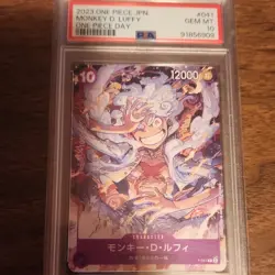 Bandai Monkey.D.Luffy One Piece Day P-041 Promo Regular Japanese PSA 10 - Image 1