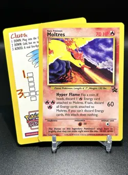 Pokemon Card - Moltres #21 Black Star Promo + Ad Card (PACK FRESH) - Image 1
