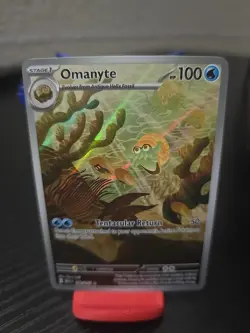 Pokemon Omanyte TCG 180/165 Scarlet & Violet 151 Holo Card NM Condition - Image 1