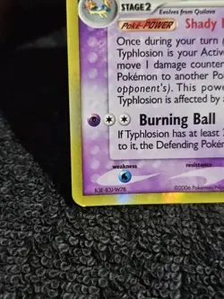 Typhlosion Delta Species 12/101 Ex Dragon Frontiers Holo Pokemon Card NM - Image 3